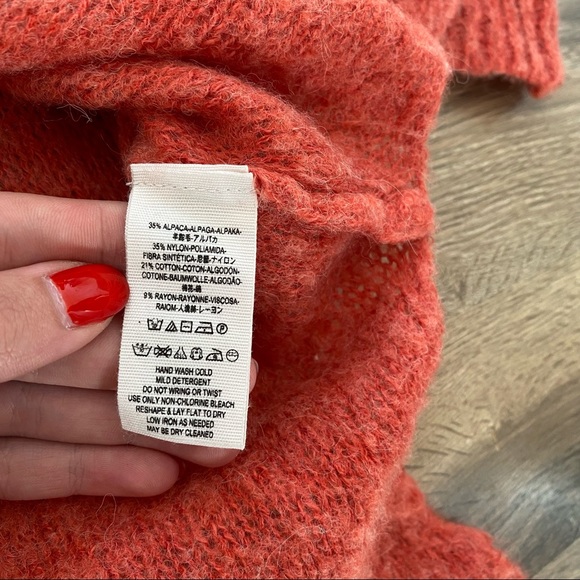 Free People Pink/Orange Knit Sweater - Picture 4 of 4